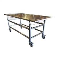 MOBI HD SS Multi-Height Embalming Table | MortuaryMall.com