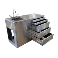 MOBI Sink Cabinet with Drawers | MortuaryMall.com