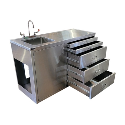 MOBI Sink Cabinet with Drawers | MortuaryMall.com