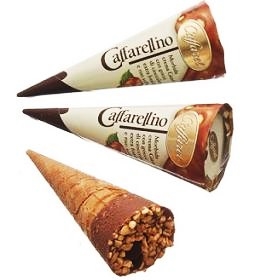 Caffarel Cones "Caffarellino" Gianduia Filled