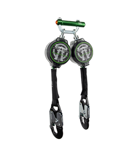 SafeWaze 018-5025 Dual Leg 7 foot self retracting web lifeline