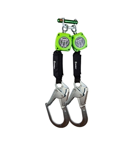 SafeWaze 019-5054 SRD Series twin leg 6 foot self retracting web lifeline