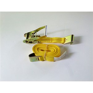 5130X27-25 <b>2 Inch X 27 Foot</b> Heavy Duty Cargo Control Ratchet Assembly With Flat Hooks.