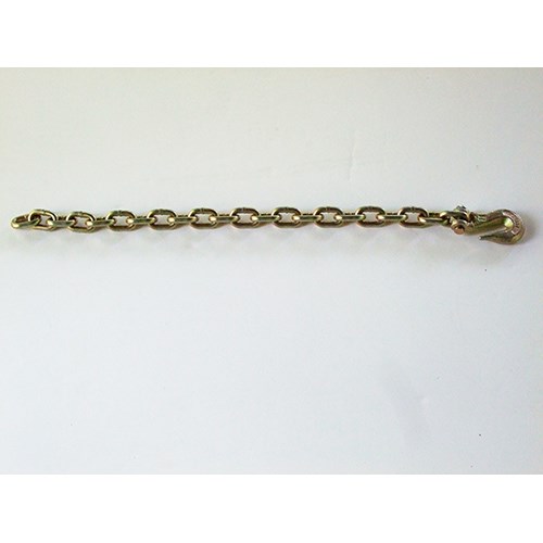 <b>3/8 Inch X 20 Foot</b> Grade 70 Transport Chain Assembly With Clevis Grab Hook On Eack End.