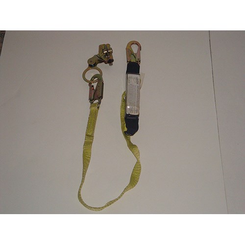 <b>Guardian 01503 Removable rope grab with 3 foot shock absorbing lanyard</b> for use with 5/8 inch rope lifeline.