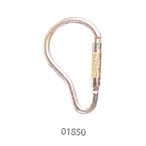 Guardian <b>01850</b> Steel <b>2-1/4 Inch</b> Gate Opening <b>Pompier</b> Style Carabiner.