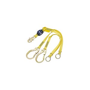 3M DBI/SALA 1246072 100% Tie-Off, Tie Back Shock Absorbing Lanyard With Rebar Hooks