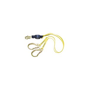 3M DBI/SALA 1246159 100% Tie-Off Force2 Shock Absorbing Web Lanyard With Rebar Hooks