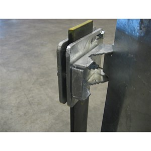 PS Doors LSG-FB-2205-GAL Flat Bar Adapter Bracket