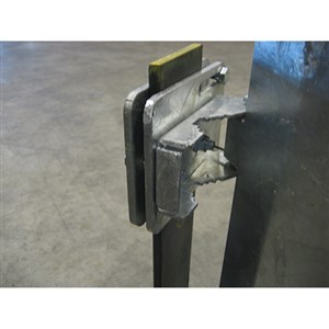 PS Doors LSG-FB2-2205-GAL Flat Bar Adapter Bracket