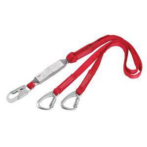 Protecta 1340060 Pro Double Leg Tie-Back Shock Absorbing Lanyard With 5,000 lb Gate Carabiner