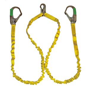 Guardian 11203 IS-72-2R-6 Double Leg Internal Shock Absorbing Lanyard With Rebar Hooks