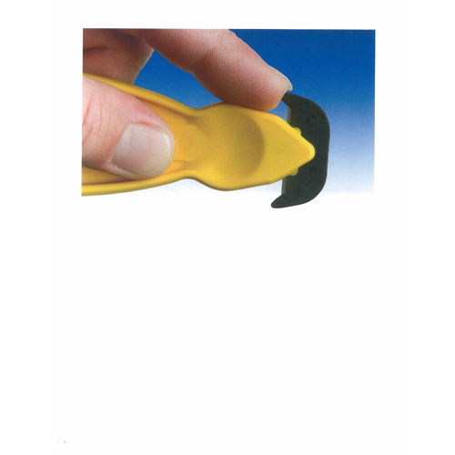 Klever Kutter *Qty. 6* Yellow Safety Box Cutter