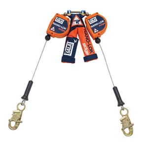 3M DBI/SALA 3500225 Nano-Lok Edge Twin Leg 8 Foot Self Retracting Lifeline