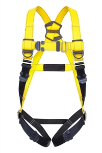 Guardian 37000 Full Body Harness With Single Back D-Ring And Mating Buckle Leg Straps