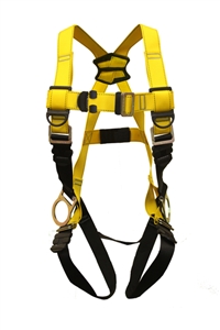 Guardian 37008 Series 1 full body harness with back and side D-rings and pass-through buckle leg straps