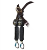 FallTech 72906TB6 DuraTech Arc Flash Mini Twin Leg 6 Foot Self Retracting Kevlar Web Lifeline