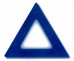 Laminated Blue Triangle