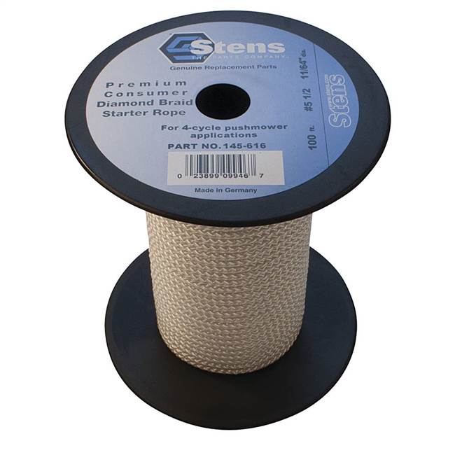 Stens 100' Starter Rope #5-1/2 Diamond Braid