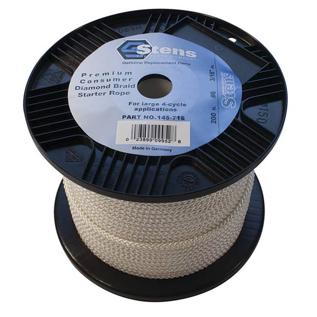 Stens 200' Starter Rope #6 Diamond Braid