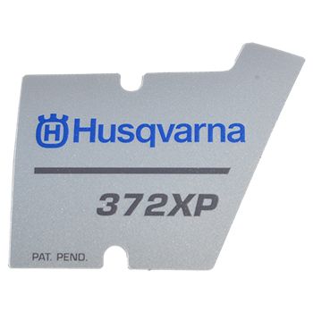 OEM Husqvarna 372 XP Starter Cover Decal