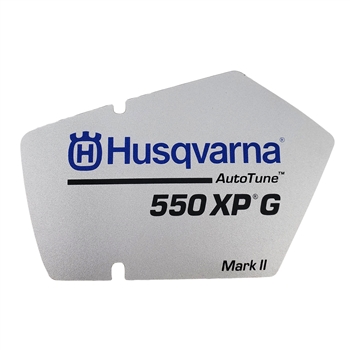 OEM Husqvarna 550 XP G Mark II Starter Cover Decal
