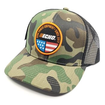 Genuine Echo Start & Stripes Camo Mesh Cap