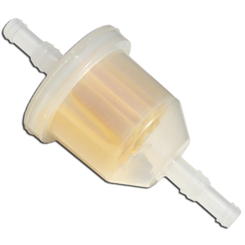 Fuel filter with barbs fits 1/4" & 5/16" line