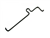 Husqvarna 2100, 2101, 1100 throttle rod