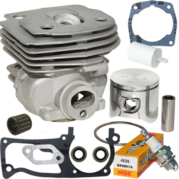 Hyway High-Quality Nikasil Plated Cylinder Kit + Top End Rebuild Compatible with Husqvarna 357 XP, 359