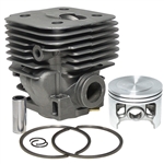 Hyway High-Quality Nikasil Plated Big Bore Cylinder Kit (Pop-Up) Compatible with Husqvarna 395 XP