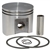 Husqvarna 385 piston and rings assembly 54mm