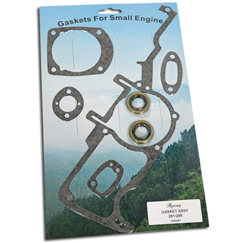 Hyway Husqvarna 281, 288 gasket set with oil seals