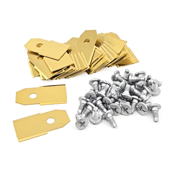 30pc Blades Titanium Coated Stainless Steel compatible with Automower, Navimow