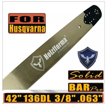 Holzfforma 42", 3/8", .063", 136dl Guide Bar fits Husqvarna