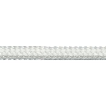 Safety Blue Core - Solid White - 16-Strand 1/2" X 150'