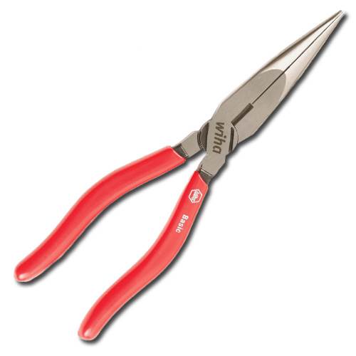 Wiha Vinyl Grip Long Nose Pliers 160mm
