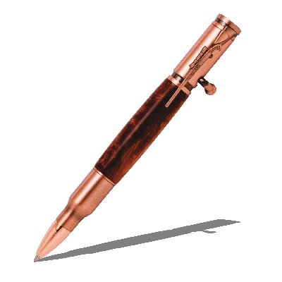 30 Caliber Bolt Action Antique Copper Bullet Cartridge Pen Kit  Item #: PKCP8050
