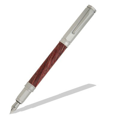Magnetic Vertex Brushed Satin Fountain Pen Kit  Item #: PKFP5120