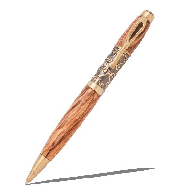 Filibella Antique Brass Twist Pen Kit  Item #: PKFPENAB