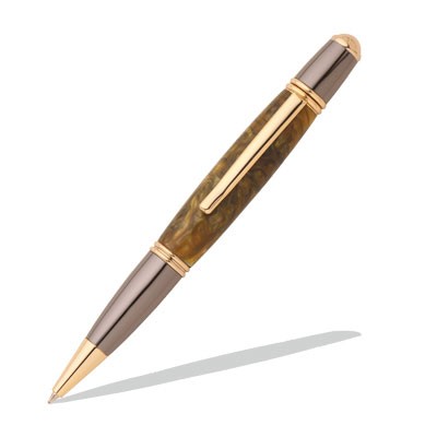 Gatsby 24kt Gold and Gun Metal Twist Pen Kit  Item #: PKGA24GM