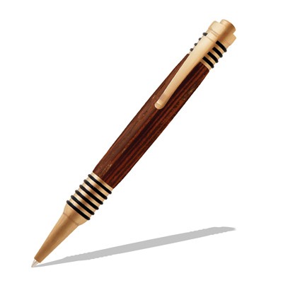 Spartan Antique Brass Click Pen Kit  Item #: PKRPENAB