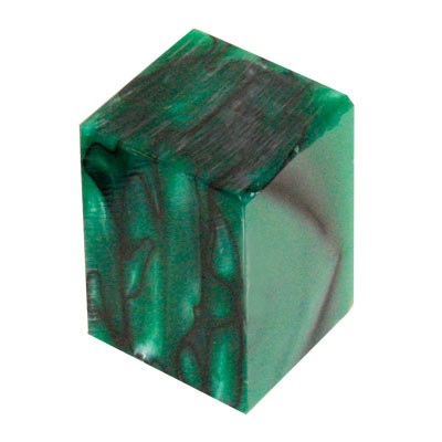 Acrylic Green with Black Swirl 1-1/2 in. x 1-/12 in. x 2 in. Bottle Stopper Blank  Item #: WXABS02