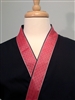 Happi Sushi Chef Coat, Serving Short Kimono, red collar on navy