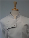 Chef Coat White, Black Trims