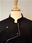 Chef Coat Black, White Trims