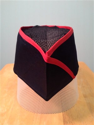 Sushi Skull Hat, Red Stripes on Navy