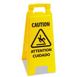 Model BWK-26FLOORSIGN - Boardwalk Caution Safety Sign For Wet Floors, 2-Sided - 1 Each