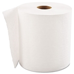 Economy White Hardwound Paper Roll Towels In-House Brand 6 x 800'