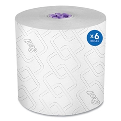 Essential High Capacity White Hard Roll Towel, 1-Ply, 8" 6 Rolls x 950'